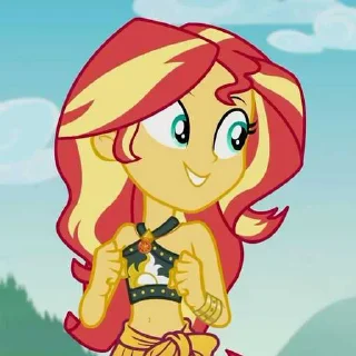 😱 emoji Sunset Shimmer Telegram sticker 17 of 117