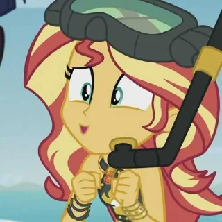 😅 emoji Sunset Shimmer Telegram sticker 10 of 117