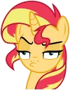 😒 emoji Sunset Shimmer Telegram sticker 14 of 86