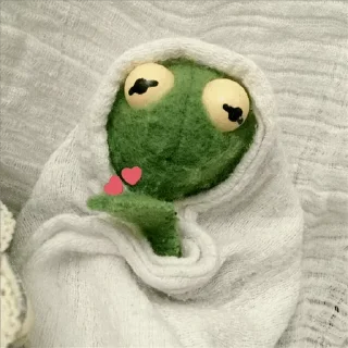 😕 emoji Kermit @stickersb2b Telegram sticker 13 of 92