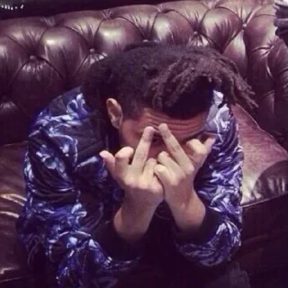 🖕 emoji The Weeknd Telegram sticker 23 of 37