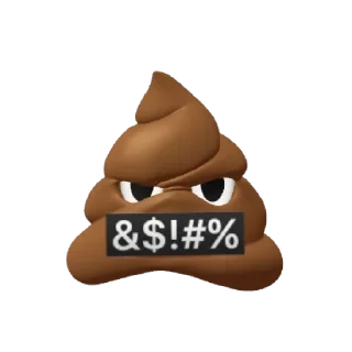 🤬 emoji Какашка Telegram sticker 7 of 10