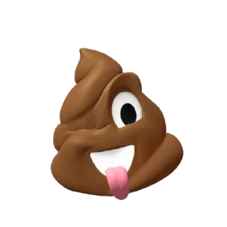 😜 emoji Какашка Telegram sticker 5 of 10