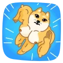 🏃 emoji Doge Telegram sticker 11 of 35