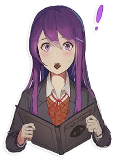 😳 emoji Yuri by @anime_stickerr Telegram sticker 17 of 20