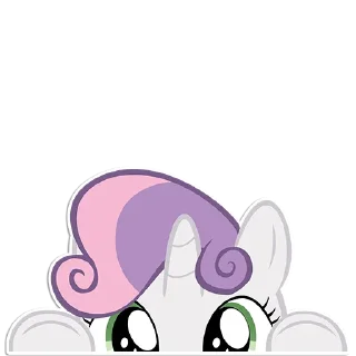 👀 emoji I see you... [Ponies] Telegram sticker 8 of 35