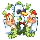 🤑 emoji Mr. Goose Telegram sticker 21 of 30