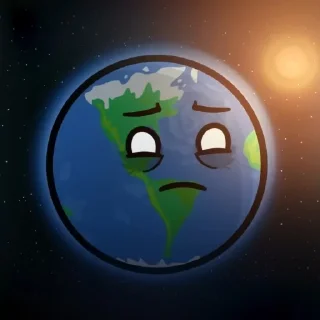 🌍 emoji Earth 🌍☆ Telegram sticker 16 of 55