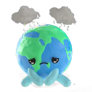 😔 emoji The Earth Telegram sticker 9 of 20