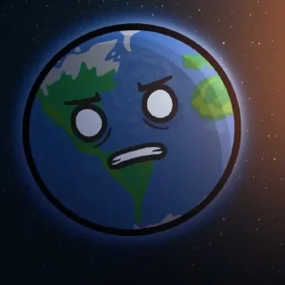 🌍 emoji Earth 🌍☆ Telegram sticker 6 of 55