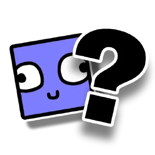 ❔ emoji Geometry Dash Telegram sticker 10 of 30
