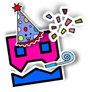 🥳 emoji Geometry Dash Telegram sticker 20 of 30