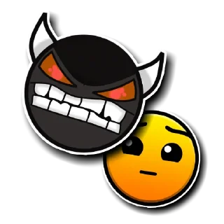 🙀 emoji Geometry Dash Telegram sticker 7 of 30