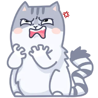 🤬 emoji Серый персик Telegram sticker 23 of 49