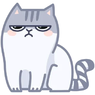 🤨 emoji Серый персик Telegram sticker 17 of 49