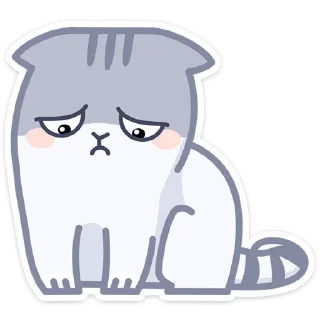 😞 emoji Серый Персик (@TgSticker) Telegram sticker 6 of 49