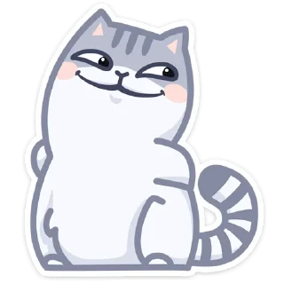 ☺️ emoji Серый Персик (@TgSticker) Telegram sticker 13 of 49