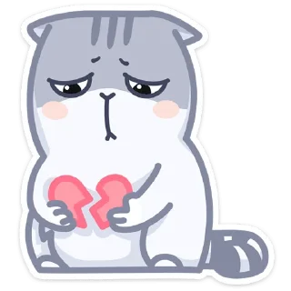 💔 emoji Серый Персик (@TgSticker) Telegram sticker 19 of 49