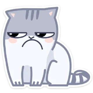 😕 emoji Серый Персик (@TgSticker) Telegram sticker 9 of 49