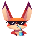 😎 emoji Little Cute Fox Telegram sticker 6 of 24