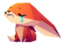 😖 emoji Little Cute Fox Telegram sticker 16 of 24