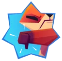 👎 emoji Little Cute Fox Telegram sticker 12 of 24