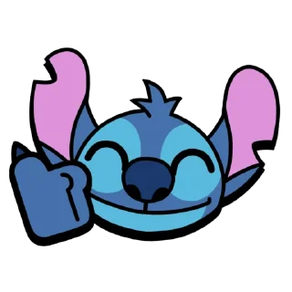 👍 emoji Стич by Poidi Telegram sticker 7 of 8