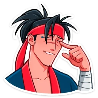 😂 emoji Самурай Хиро (@TgSticker) Telegram sticker 10 of 48
