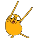 🎉 emoji Adventure Time Telegram sticker 22 of 24