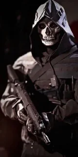 😁 emoji Ghost Call of duty Telegram sticker 13 of 63