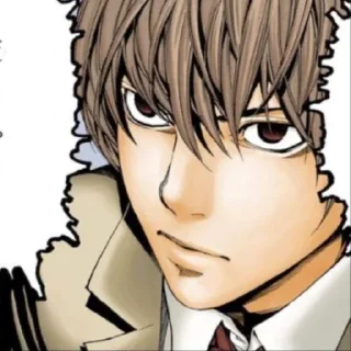 📓 emoji Light Yagami | Death Note Telegram sticker 12 of 60