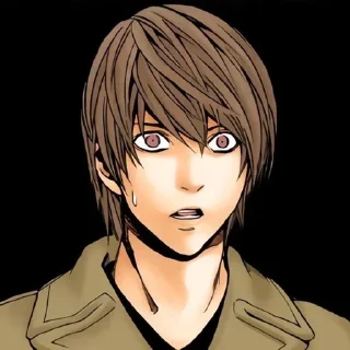 📓 emoji Light Yagami | Death Note Telegram sticker 23 of 60
