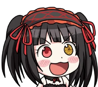 😃 emoji Kurumi (artist zephylyne) Telegram sticker 3 of 46