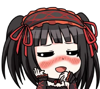 😍 emoji Kurumi (artist zephylyne) Telegram sticker 20 of 46