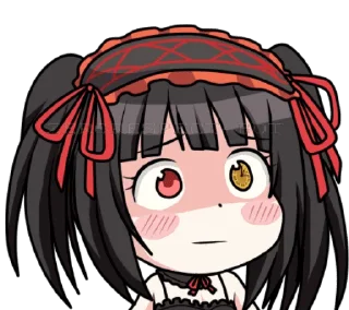 😨 emoji Kurumi (artist zephylyne) Telegram sticker 12 of 46