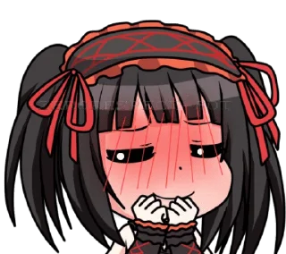 🥵 emoji Kurumi (artist zephylyne) Telegram sticker 17 of 46