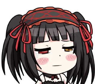 😢 emoji Kurumi (artist zephylyne) Telegram sticker 8 of 46