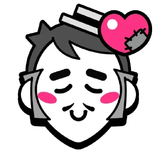 ❤️ emoji Gray Pins @BrawlStarsStik Telegram sticker 7 of 9