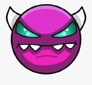 👿 emoji Geometry Dash Telegram sticker 8 of 24