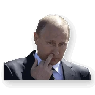 🖕 emoji Путин Telegram sticker 16 of 54