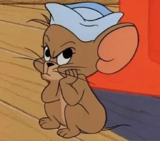 😒 emoji marllis: tom and jerry Telegram sticker 22 of 27