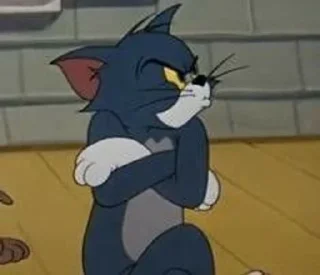 😒 emoji marllis: tom and jerry Telegram sticker 7 of 27