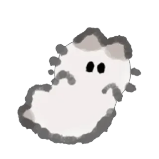 🤗 emoji Furball kitten 🤍 @xkysluv Telegram sticker 18 of 47