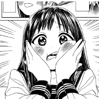 😳 emoji ‹‹ школьная форма Акэби !! (∩˃o˂∩)♡ Telegram sticker 1 of 29