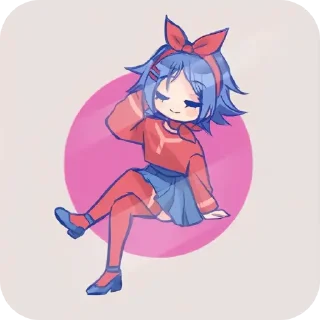 📖 emoji 🔪Mita (Miside)💞 Telegram sticker 8 of 67