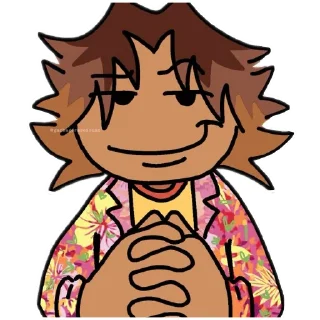 🤨 emoji Daisuke (⁎˃ᴗ˂⁎) Telegram sticker 10 of 45