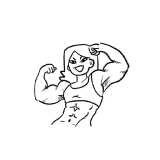 💪 emoji tere Telegram sticker 6 of 27