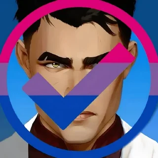 😇 emoji —⁠☆ Jayce 𔓕ᯟ @krikolvix Telegram sticker 5 of 110
