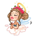 😇 emoji Fairy Telegram sticker 21 of 35