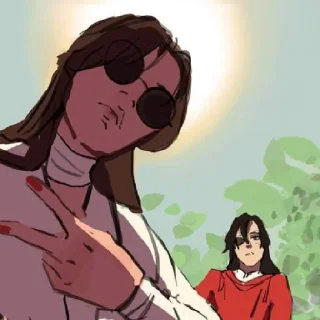 😎 emoji Благословение небожителей ᐠ( ᐛ )ᐟ Telegram sticker 22 of 38